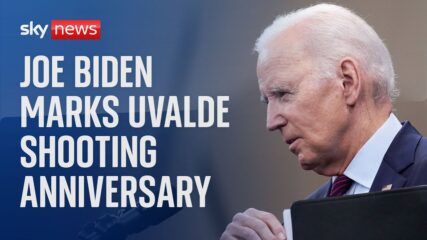 Watch live: Joe Biden marks one year since the school shooting in Ulvade
